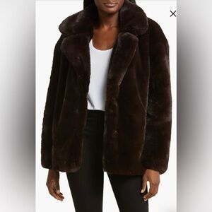 Blank NYC faux fur coat